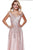 Shail K - Off Shoulder Sequin Embellished High Slit Prom Dress 12202 - Navy in Size 2 Available CCSALE 2 / Navy