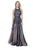 Shail K - Sequined Halter Tulle A-line Dress 12205 - 1 Pc Lavender in Size 6 Available CCSALE 8 / Navy