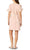 Sharagano HW8S12H210 - Ribbon Tie Plain Cocktail Dress In Pink