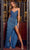 Sherri Hiill 55157 - V-Neck Beaded Fringe Evening Gown Evening Dresses 00 / Peacock