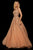 Sherri Hill - 11335 Beaded Embroidered Tulle V Neck A Line Dress Prom Dresses 00 / Gold