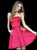 Sherri Hill - 51390 Strapless Satin Short A Line Dress Special Occasion Dress 00 / Berry
