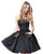 Sherri Hill - 51390 Strapless Satin Short A Line Dress Special Occasion Dress 00 / Black