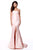 Sherri Hill - 51671 Strapless Taffeta Long Mermaid Dress With Train Prom Dresses 00 / Blush