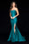 Sherri Hill - 51671 Strapless Taffeta Long Mermaid Dress With Train Prom Dresses 00 / Emerald