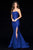 Sherri Hill - 51671 Strapless Taffeta Long Mermaid Dress With Train Prom Dresses 00 / Royal