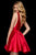 Sherri Hill - 52179 Illusion Deep V Bodice Satin Short A-Line Dress Cocktail Dresses