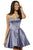 Sherri Hill - 52197 Strapless Corset Satin A Line Cocktail Dress Homecoming Dresses 00 / Gunmetal