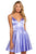 Sherri Hill - 52253 Sleeveless V-Neck Satin Short Dress Special Occasion Dress