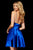 Sherri Hill - 52291 Deep V Neck Spaghetti Strapped Satin Short Dress Special Occasion Dress