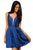 Sherri Hill - 52386 Plunging V Neck Short Taffeta A Line Dress Homecoming Dresses 00 / Navy