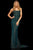Sherri Hill - 52454 Fully Beaded Lace Up Back Fitted Evening Dress Evening Dresses 00 / Teal