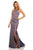 Sherri Hill - 52481 Halter Neck Glitter Stretch Fitted Dress Pageant Dresses 00 / Electric Purple
