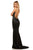 Sherri Hill - 52613 Long Scoop Neck Fitted Dress With Train Evening Dresses