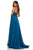 Sherri Hill - 52818 Long Appliqued Illusion Midriff Chiffon Dress Evening Dresses