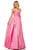 Sherri Hill - 52833 Sweetheart Bodice Ruched Taffeta Long Gown Prom Dresses 00 / Bright Pink