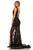 Sherri Hill - 52875 Plunging V-Neck Lace Long Dress Evening Dresses