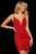 Sherri Hill - 52991 Short Plunging V-Neck Beaded Dress Special Occasion Dress