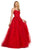 Sherri Hill - 53116 Floral Lace Appliqued Lace-up Ballgown Ball Gowns