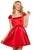 Sherri Hill - 53211 Cap Sleeve Jeweled Short Satin Dress Cocktail Dresses