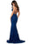 Sherri Hill - 53364 Plunging Lace Up Back Fitted Lace Dress Pageant Dresses