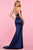 Sherri Hill - 53387 Two Piece Deep V-neck Satin Trumpet Dress Prom Dresses