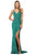 Sherri Hill - 53450 Sleeveless V Neck Long Beaded Dress Evening Dresses 00 / Emerald