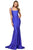 Sherri Hill - 53906 Scoop Neck Jersey Trumpet Dress Pageant Dresses 00 / Dark Periwinkle