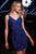 Sherri Hill - 53931 Cutout Back Full Sequins Column Mini Dress Homecoming Dresses 00 / Navy