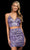 Sherri Hill - 53932 Two Piece V Neck Crop top Sequins Cocktail Dress Homecoming Dresses 00 / Lilac