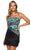 Sherri Hill - 53933 Embellished Scoop Fringe Sheath Dress Homecoming Dresses 00 / Black/Green