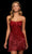 Sherri Hill - 53933 Embellished Scoop Fringe Sheath Dress Homecoming Dresses 00 / Red