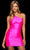Sherri Hill - 53993 One Shoulder Empire Waist Bodycon Cocktail Dress Homecoming Dresses 00 / Bright Pink