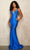Sherri Hill - 54156 Illusion Plunging Neck Fitted Beaded Gown Prom Dresses
