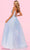 Sherri Hill - 54205 Plunging V Neck Glitter Organza Ballgown Ball Gowns