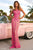 Sherri Hill - 54250 Bead-Patterned One Shoulder Dress Prom Dresses 0 / Nude/Neon Pink