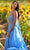 Sherri Hill - 54390 Beaded Cold Shoulder Gown Special Occasion Dress 00 / Periwinkle/Multi