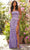 Sherri Hill - 54447 Full Sequin Strapless High Slit Gown Evening Dresses 0 / Lilac
