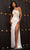 Sherri Hill - 54452 Body Daring Slit Beaded Gown Evening Dresses 00 / Ivory/Gold