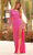 Sherri Hill - 54772 Asymmetric Beaded Long Dress Prom Dresses 00 / Neon Pink