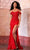 Sherri Hill - 54863 Corset Style High Slit Gown Prom Dresses 00 / Red