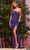 Sherri Hill - 54886 One Shoulder Cutout Gown Special Occasion Dress 00 / Purple