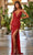 Sherri Hill - 54890 Plunging Sequin Gown Evening Dresses 00 / Red