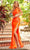 Sherri Hill - 54924 One Shoulder Cutout Long Gown Prom Dresses 00 / Orange