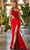 Sherri Hill - 54948 Side Cutout Asymmetric Dress Evening Dresses 00 / Red