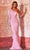 Sherri Hill - 54982 Asymmetric Feather Long Dress Evening Dresses 00 / Light Pink