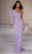 Sherri Hill - 54982 Asymmetric Feather Long Dress Evening Dresses 00 / Periwinkle