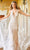 Sherri Hill - 54993 Sheer Caped Embroidered Gown Special Occasion Dress 00 / Ivory/Nude