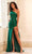 Sherri Hill - 55011 One Shoulder Cutout Back Gown Prom Dresses 00 / Emerald