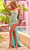 Sherri Hill - 55059 Semi-sweetheart Floral Accented Gown Prom Dresses 00 / Light Aqua